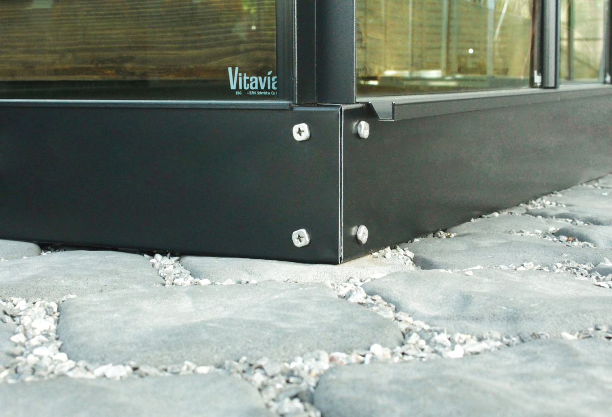 Vitavia Stahlfundamentrahmen 3800 Höhe 12,5 cm, schwarz