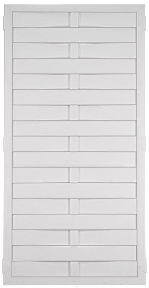KunststoffFlechtzaun Lightline 90 x 180 cm weiß 90 x 180 cm TJ46223