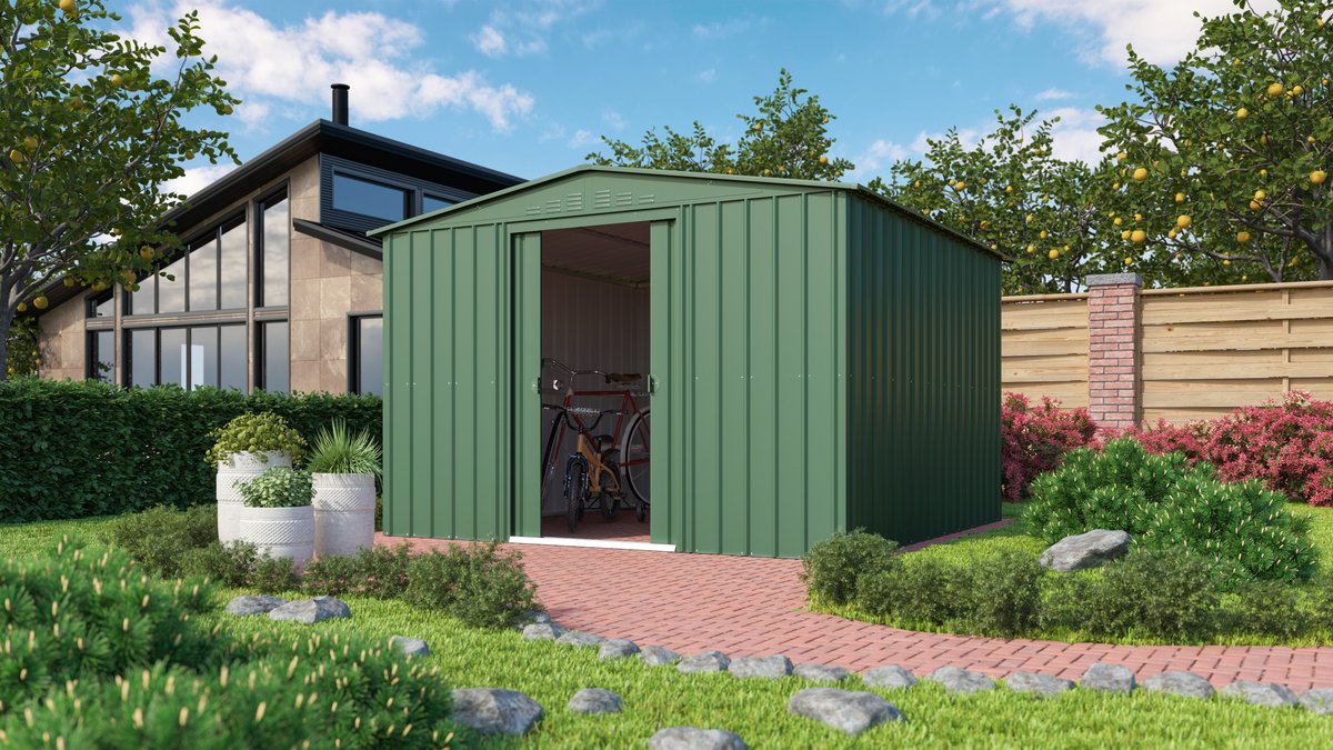 Gerätehaus Dream Gartenmanager 108, jade 308 x 247 cm