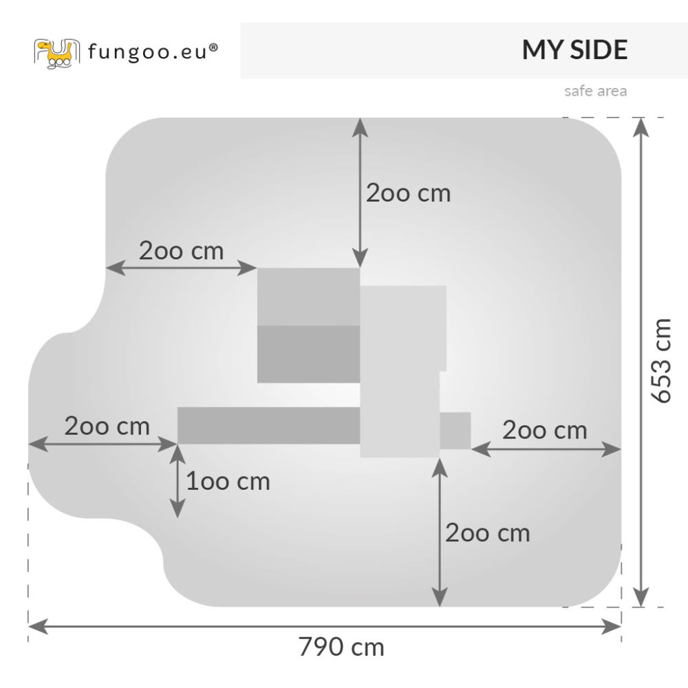 Fungoo Stelzenhaus My SIDE, teak-farben lasiert