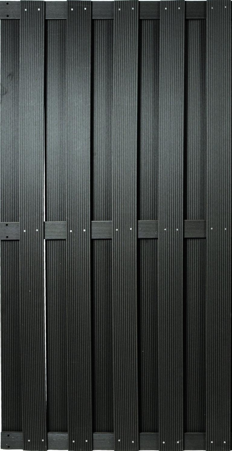 SHANGHAI Sichtschutz-Element WPC anthrazit, 90 x 180 cm