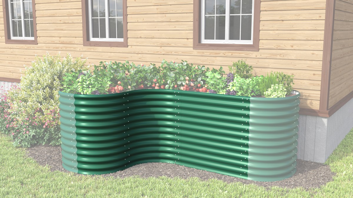 Vitavia Hochbeet Erweiterung Vita CURVE 858, seegras