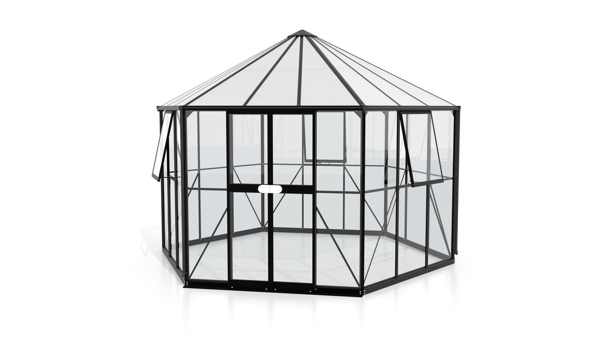Vitavia Gewächshaus-Pavillon Galaxis 9000 ESG/HKP, schwarz