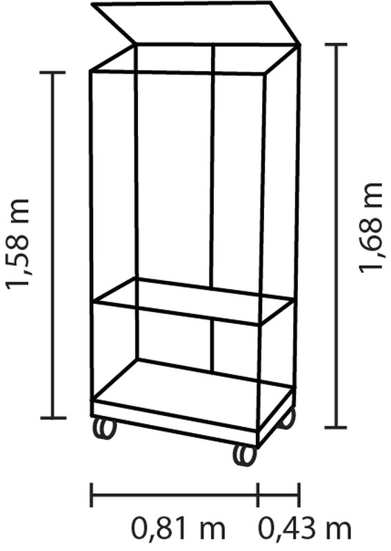 Vitavia Balkongewächshaus Polis mit Rollfundament, alu, HKP 4 mm