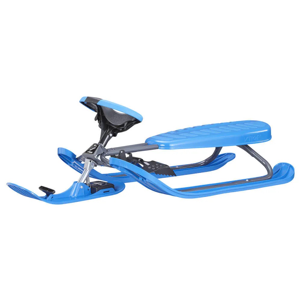 Schlitten SNOWRACER Curve Grey/Blue, STIGA® Rennrodel