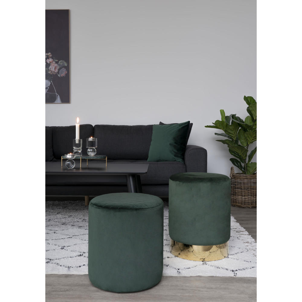 Pouf Samt-Hocker - Ejby, versch. Farben