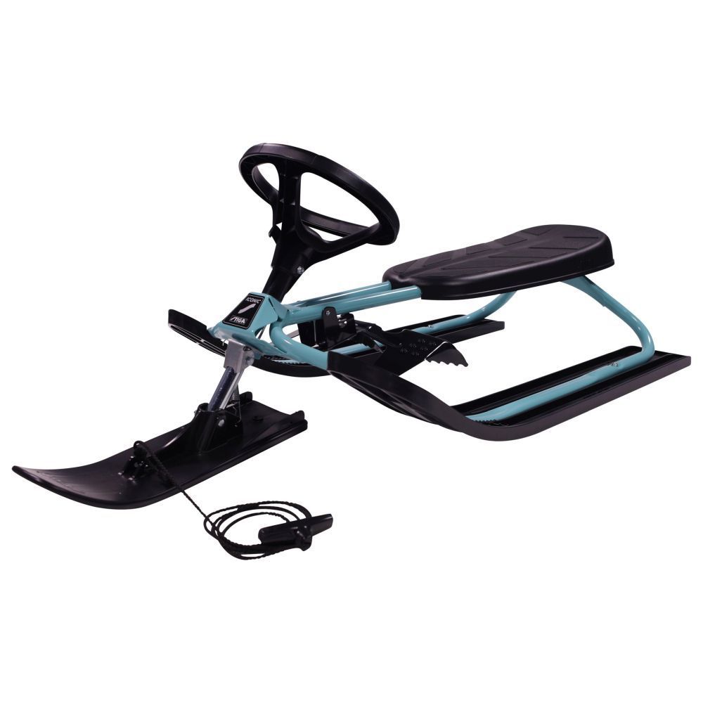 Schlitten SNOWRACER ICONIC teal/black STIGA® Rennrodel