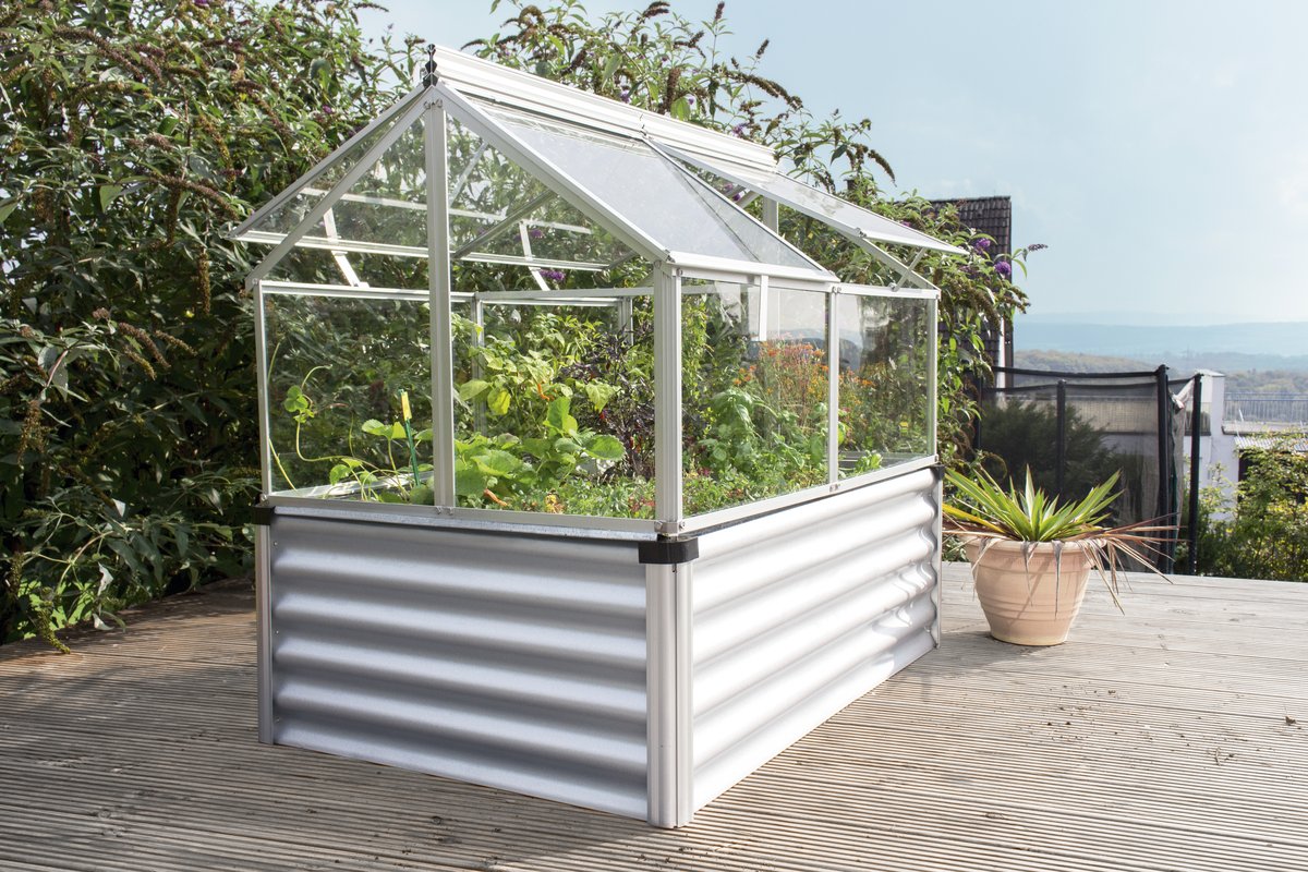 Vitavia Hochfrühbeet-Set Gaia Jumbo ESG 3 mm | alu