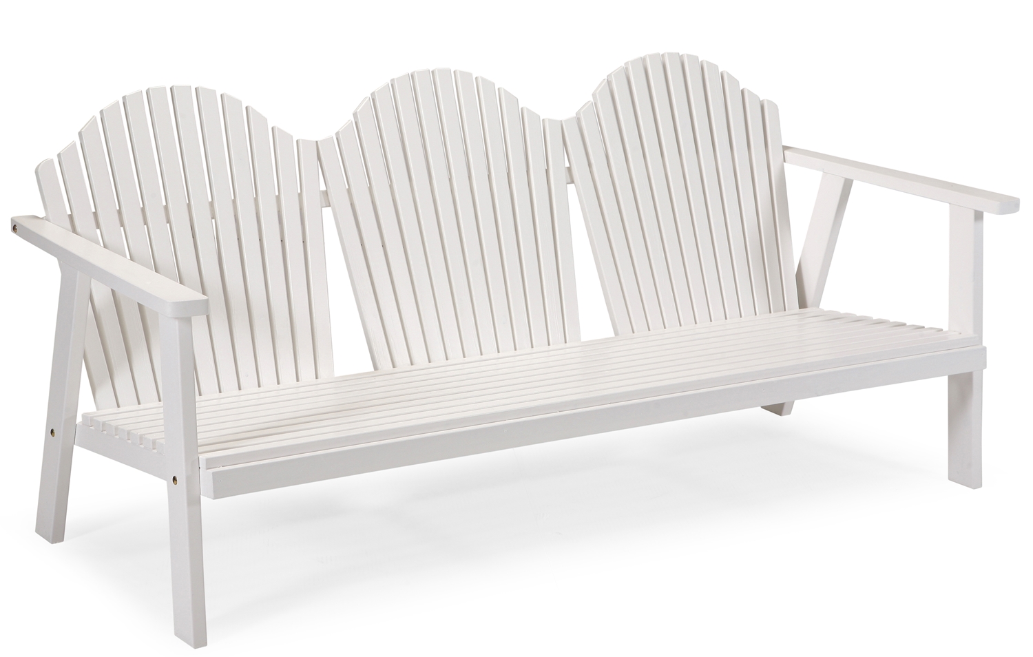 Bullerö Loungesofa, Gartensofa aus Kiefer weiß lasiert, zerlegt