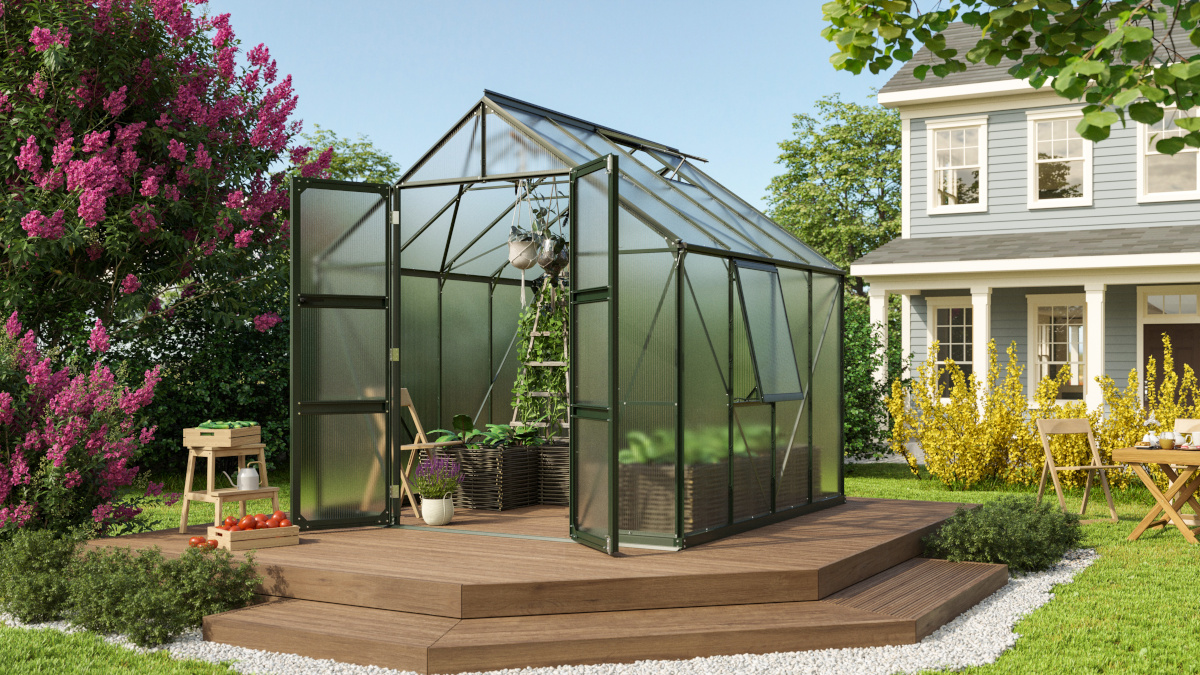 Vitavia Gewächshaus Olymp 6700 HKP6mm, smaragd