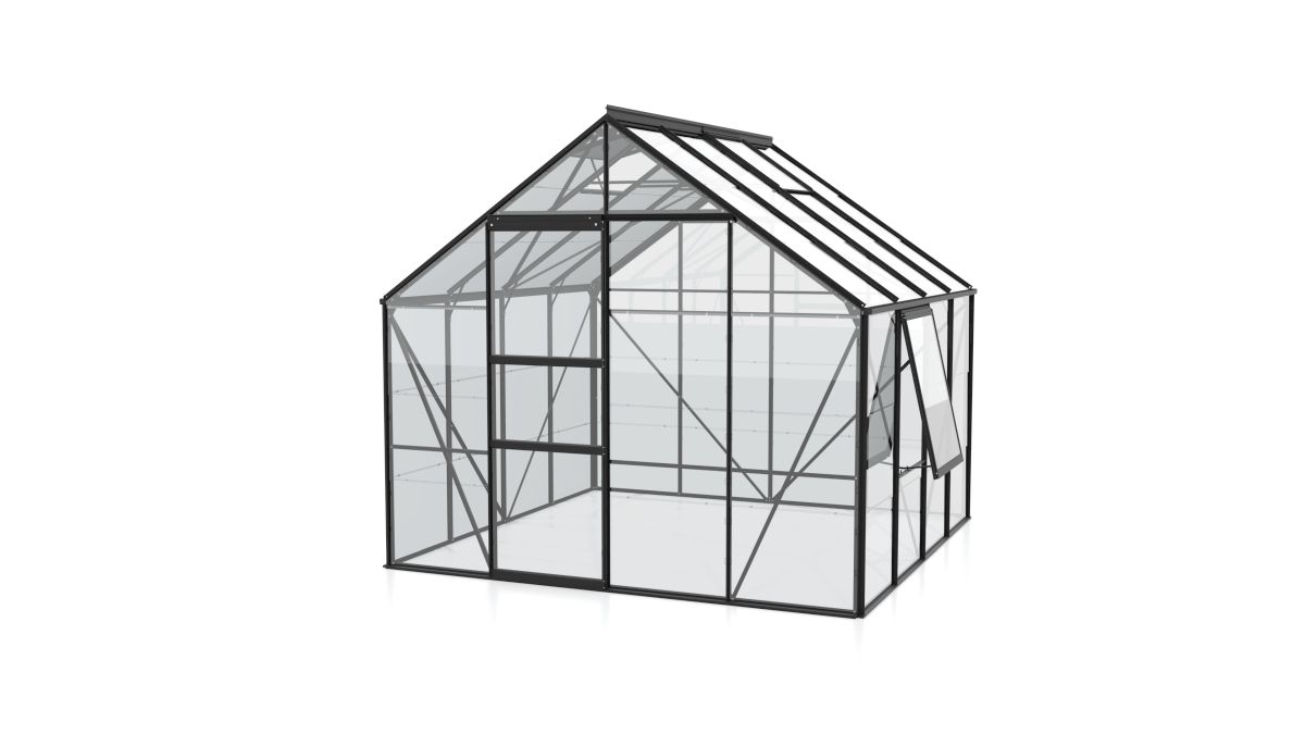 Vitavia Gewächshaus Meridian 1 6700 ESG3mm, schwarz