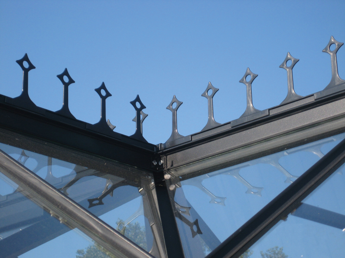 Firstkrone für Orangerie Sirius, schwarz