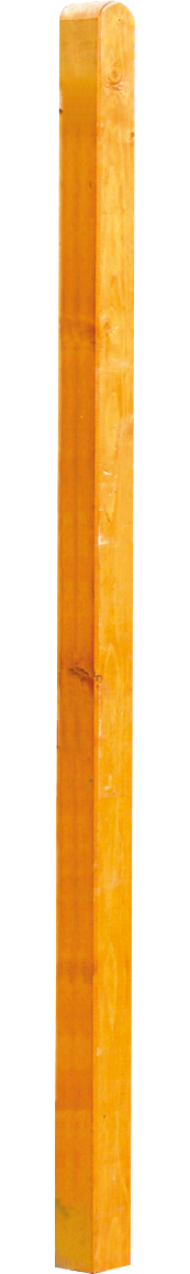 Sunline Pfosten 9 x 9 x 100 cm, Kopf gerundet, Kiefer Pinie-farbig behandelt