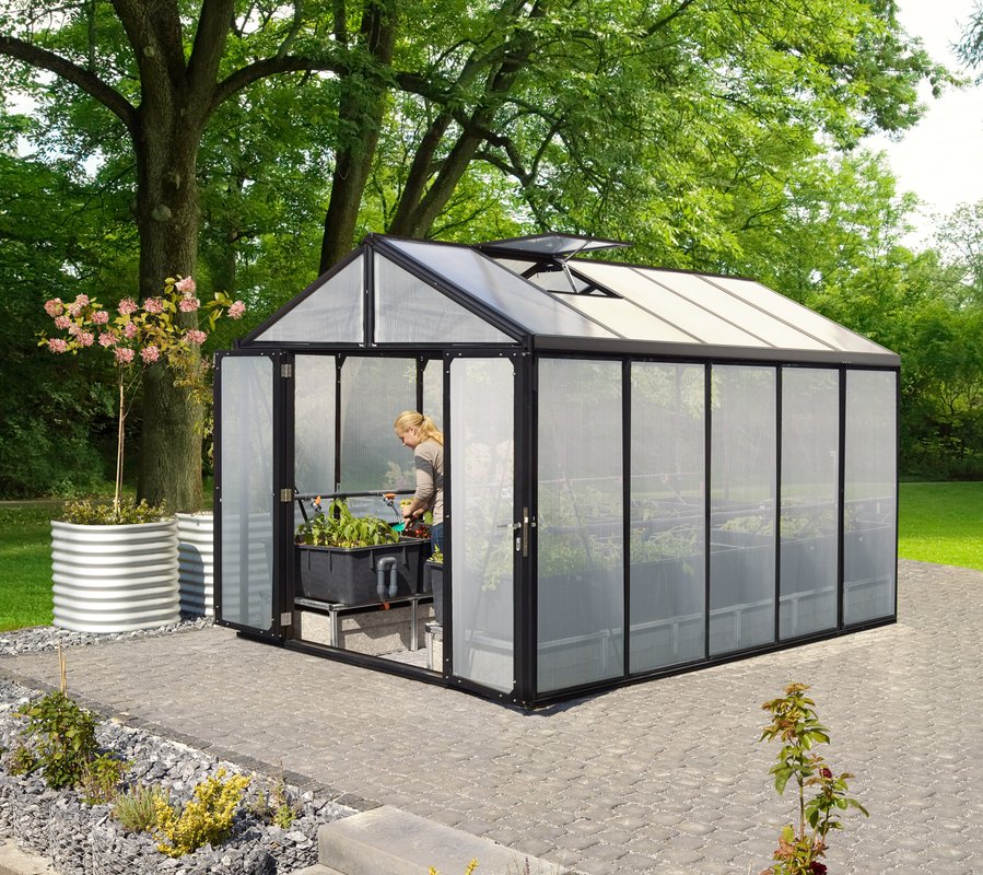 Vitavia Gewächshaus Zeus Comfort 10000 HKP 10mm, schwarz