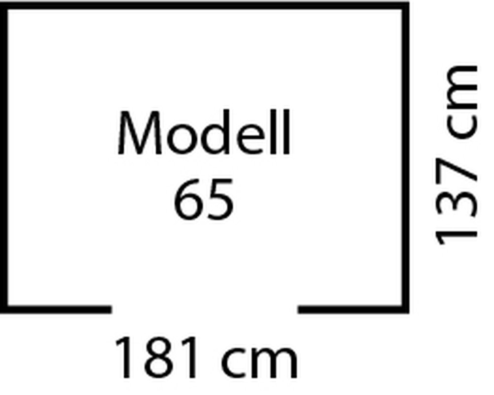 Metallgerätehaus Frankfurt II 65, Holzoptik 193 x 152