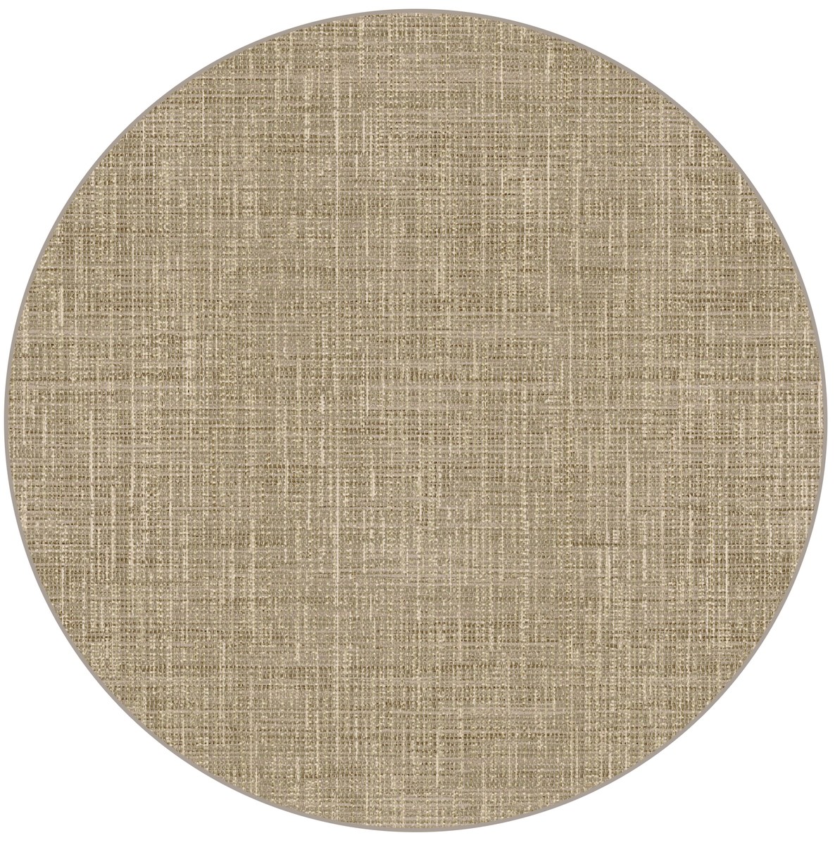 Outdoor-Teppich rund Ø 200 cm Sisal-Optik, Polypropylen