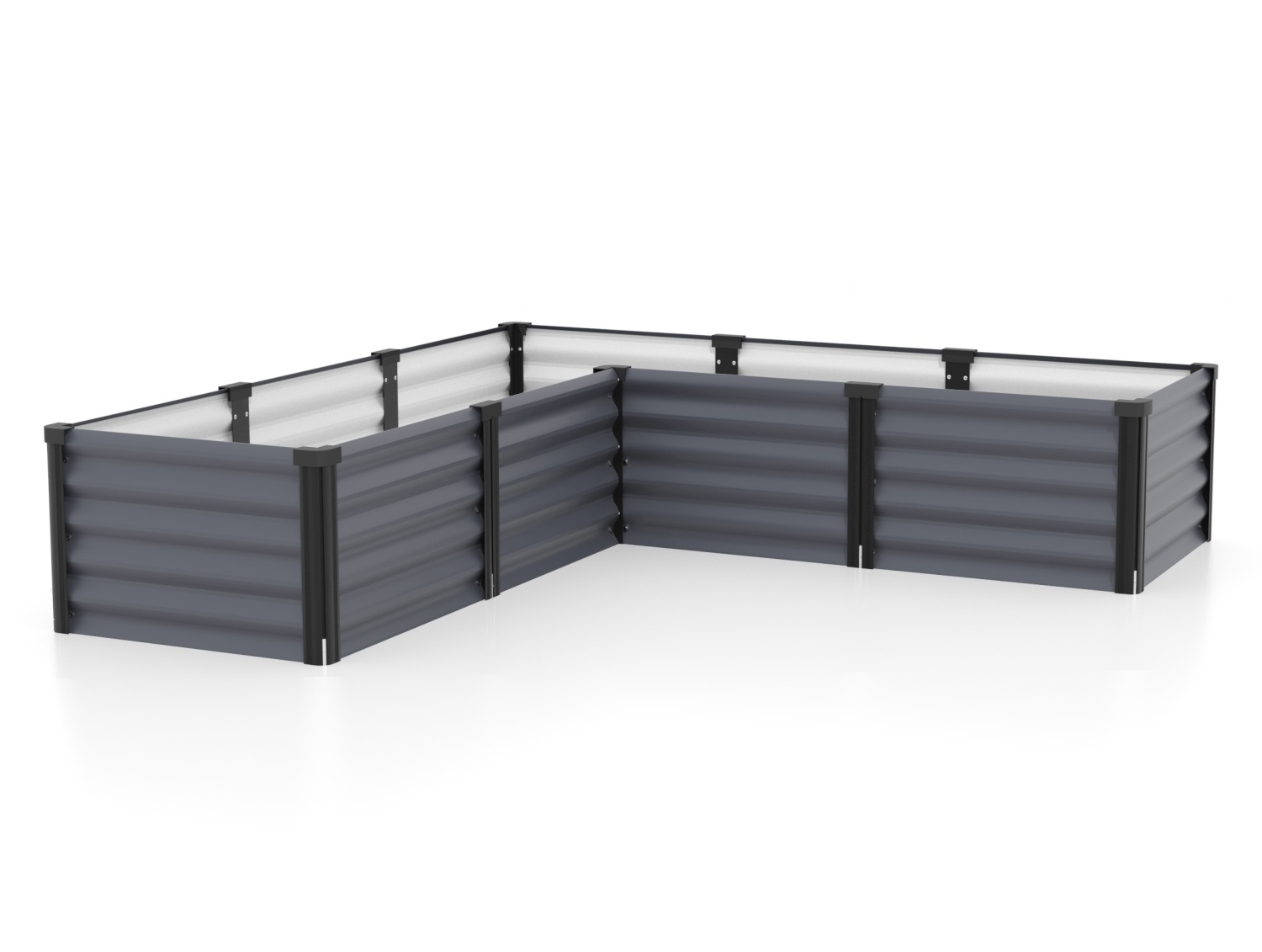 Vitavia Hochbeet Linus In&Out 401 M, Zincalume granit/schwarz