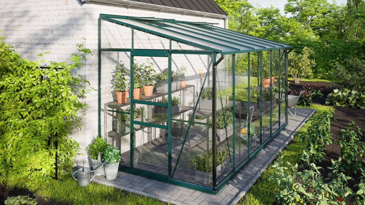 Vitavia Gewächshaus Ida 7800 ESG 3mm/HKP 6 mm, smaragd