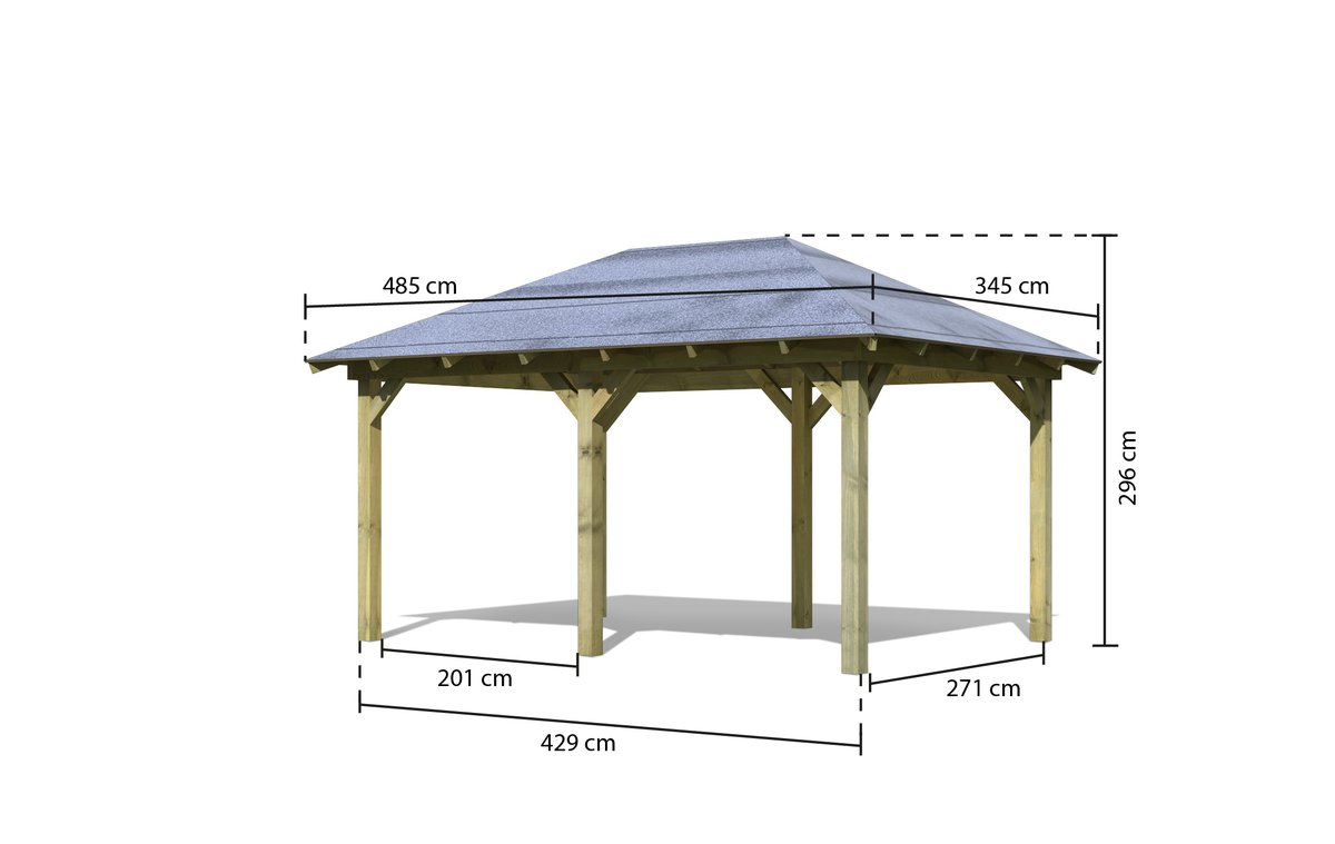 Pavillon Perida - 289x429 cm kdi von Karibu