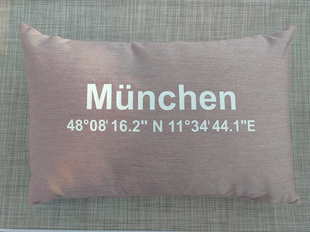 Großstadtliebe-Kissen, "München" Outdoor-Kissen