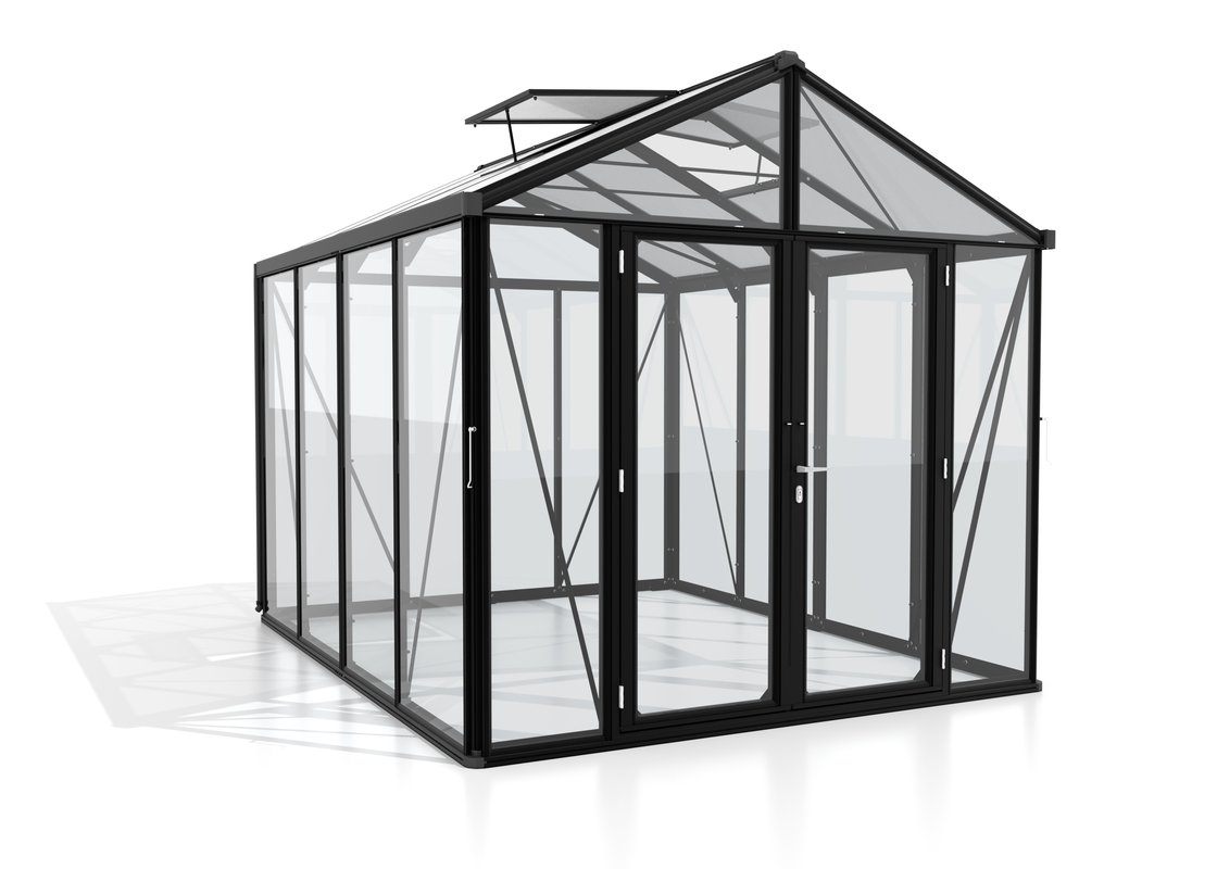 Vitavia Gewächshaus Zeus Comfort 8100 ESG/HKP, schwarz