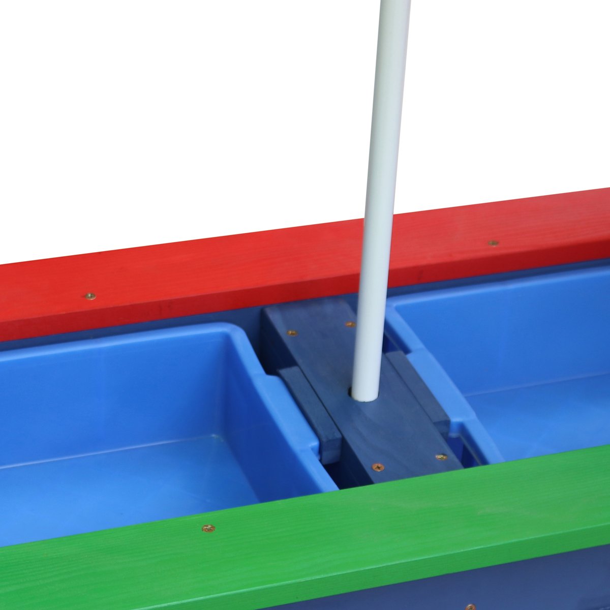 Sand-/Wasser-Spieltisch Nick Regenbogen mit Sonnenschirm Regenbogen