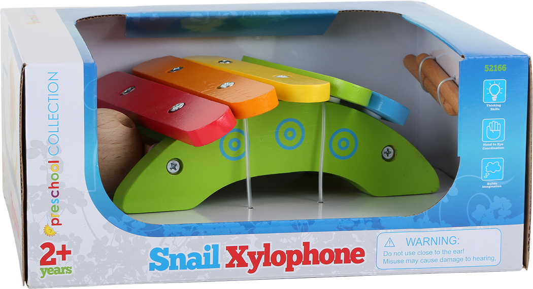 Xylophon Schnecke, Musikinstrument für Kleinkinder