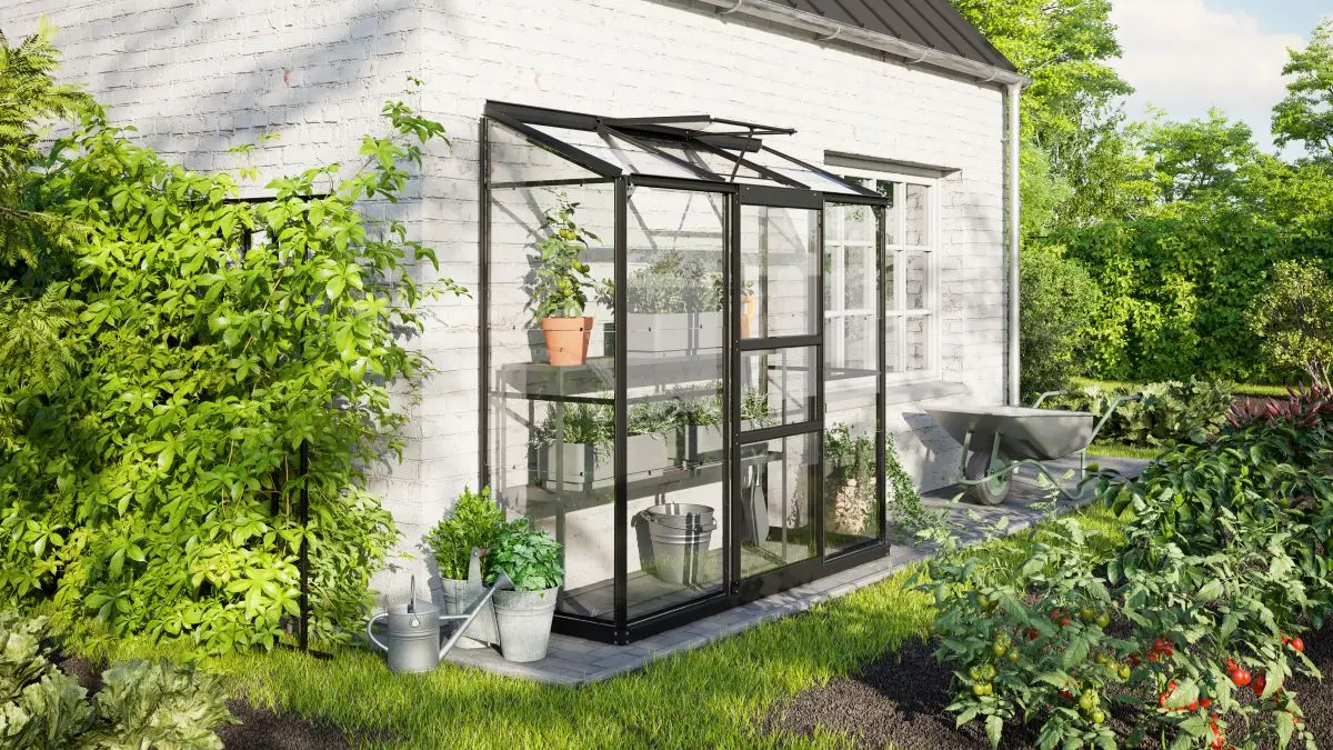 Vitavia Gewächshaus Ida 1300 ESG 3mm, schwarz