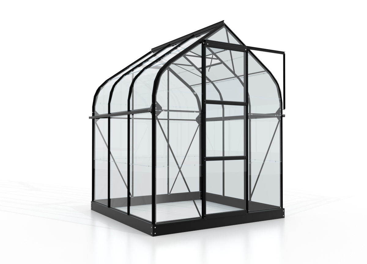 Vitavia Gewächshaus Orion 3800 ESG 3mm, schwarz