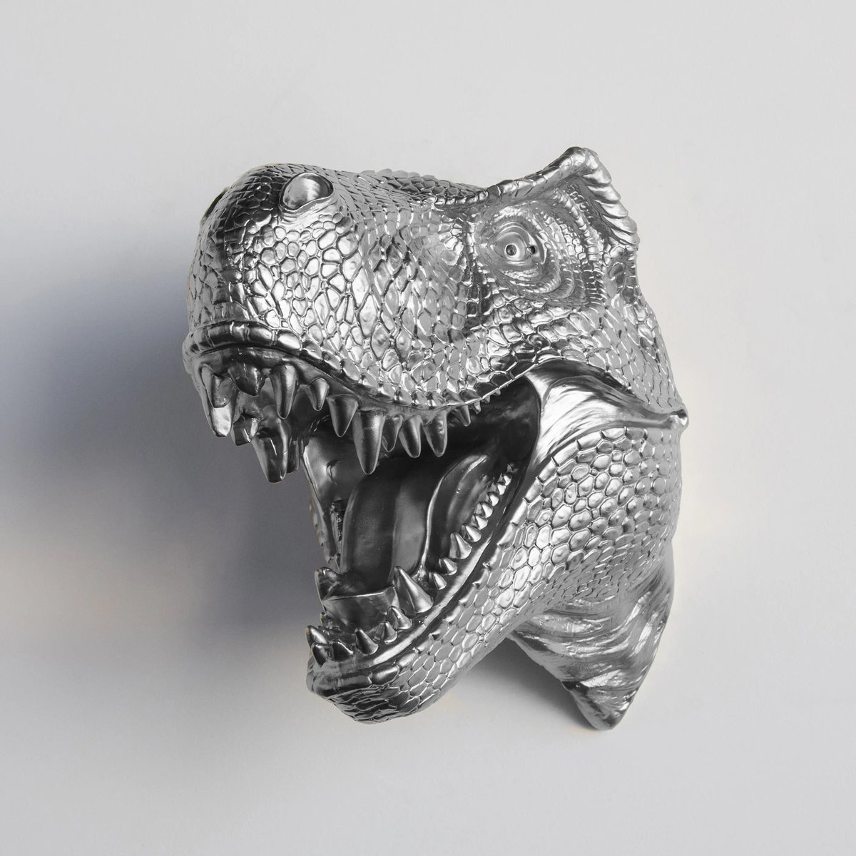 T-Rex Dinosaurier Wanddeko, Dino-Büste aus Kunstharz
