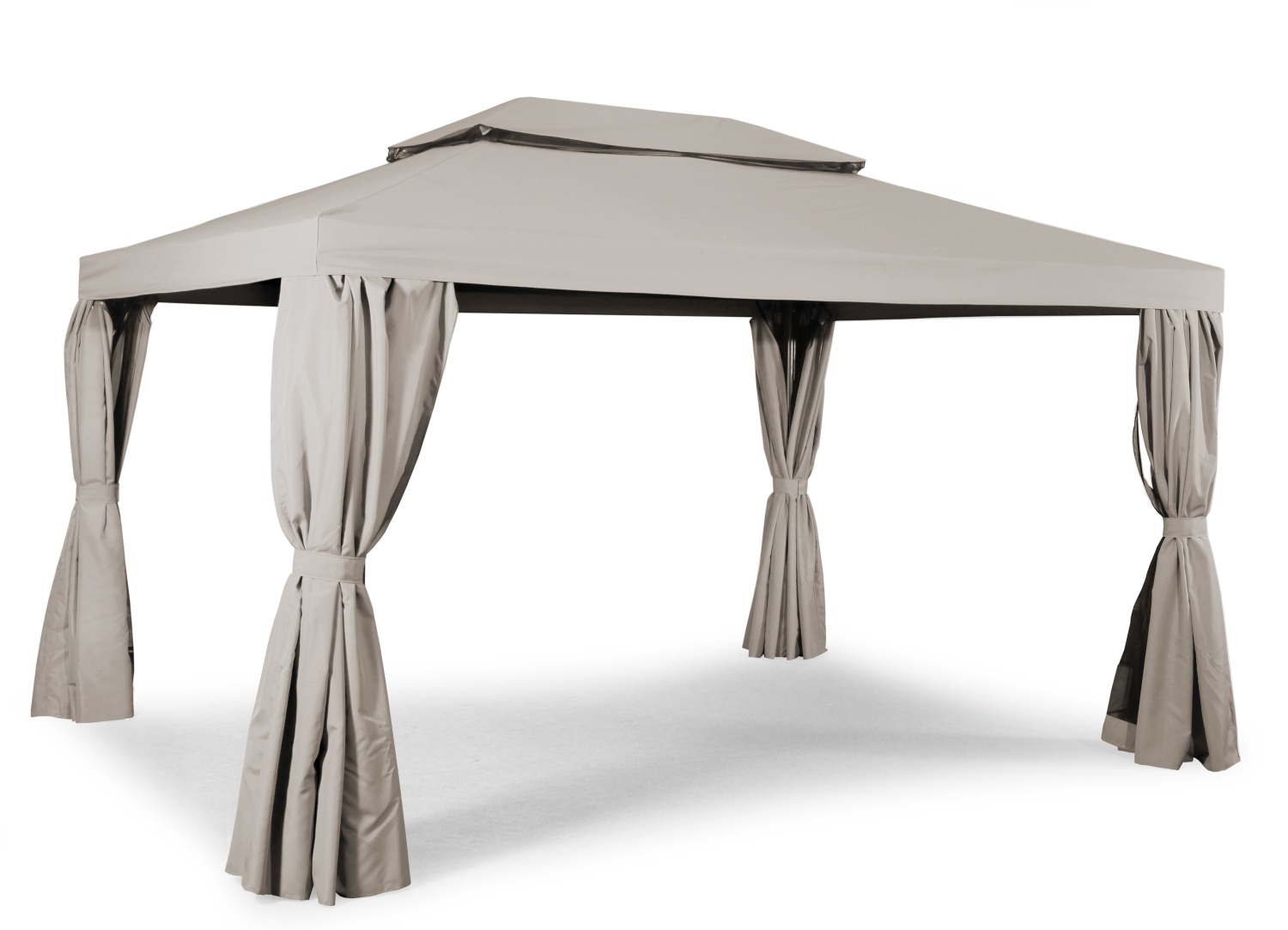 Luxor Alu-Pavillon 300x400 cm mit Dach/Wänden sand