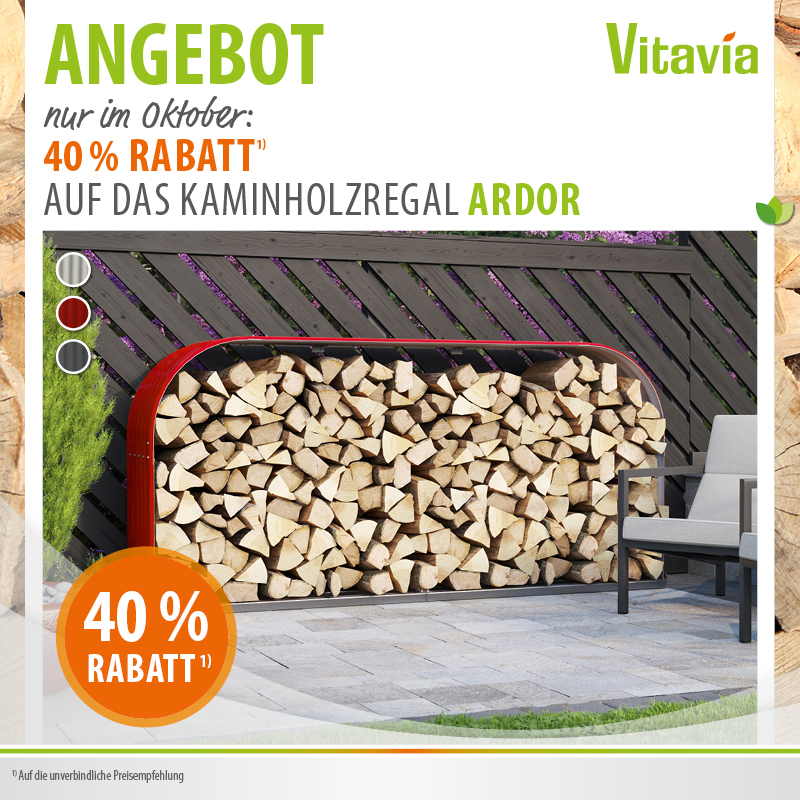 Angebot KAminholzregal Ardor 40% reduziert