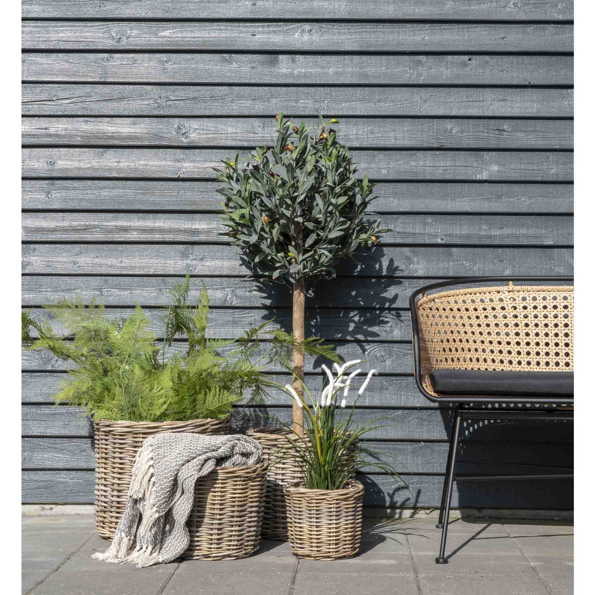 Bogor Naturkörbe 4er Set, Kubu-Rattan