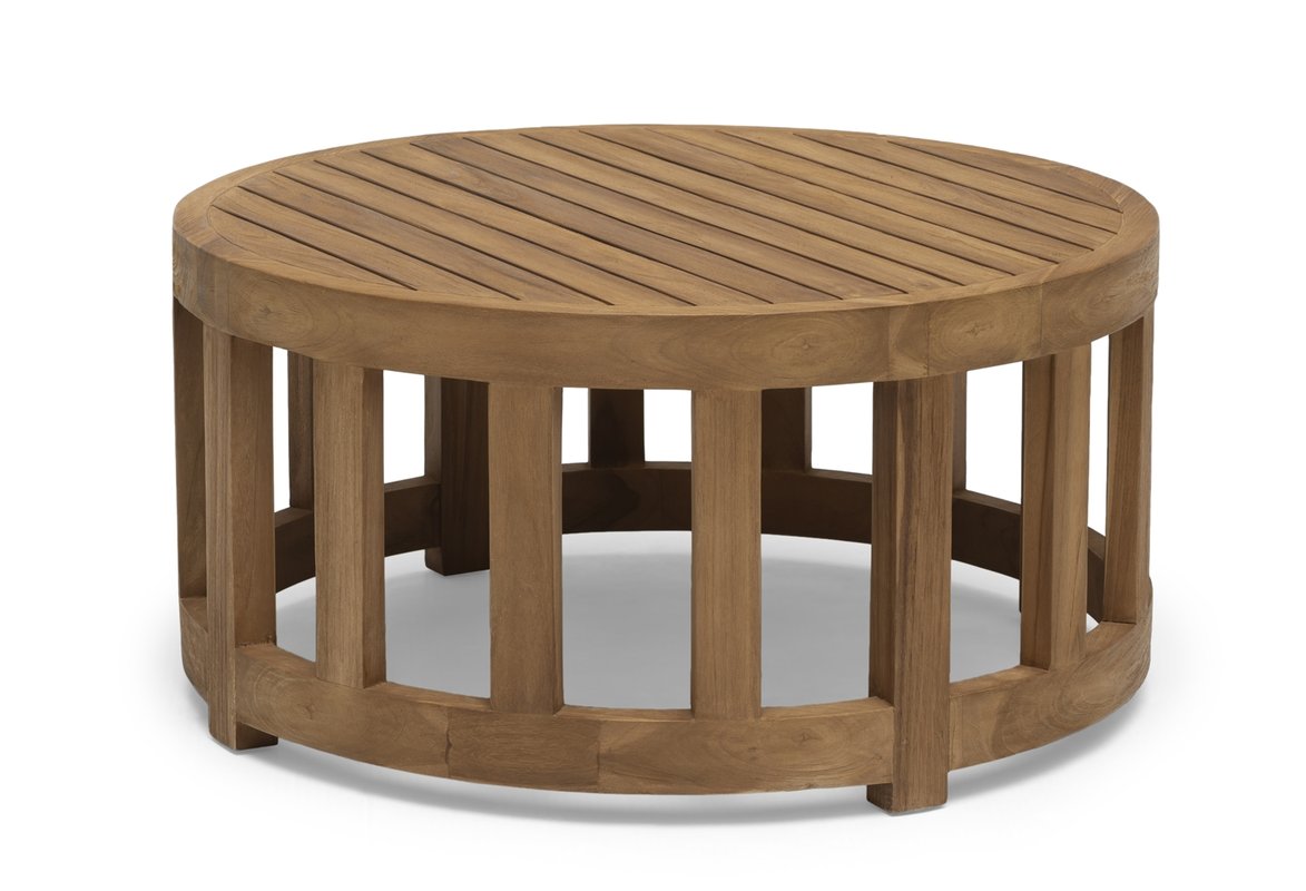 Himmelsnäs Lounge-Tisch Teak rund Ø 80 x Höhe 40 cm