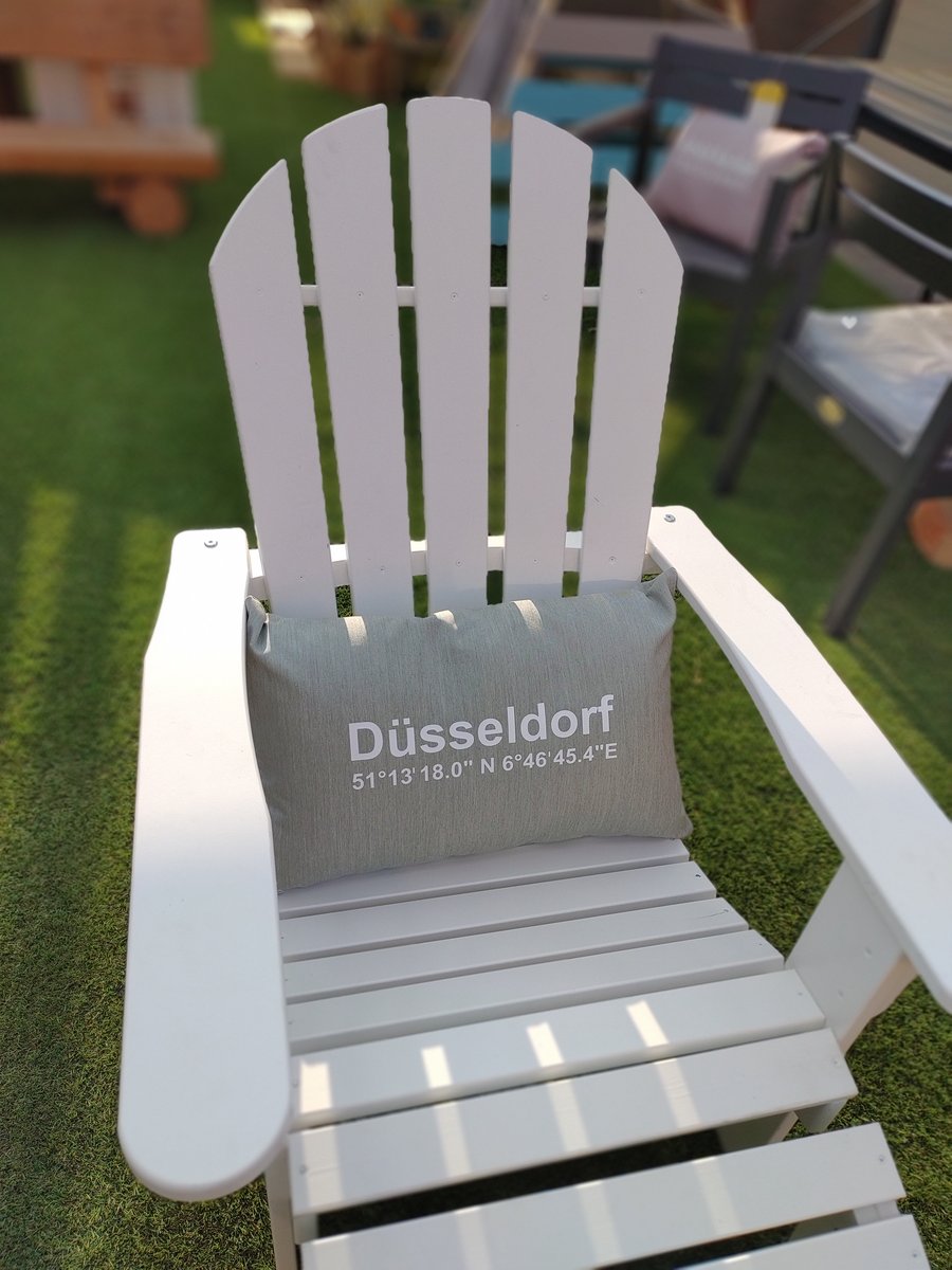 Großstadtliebe-Kissen, "Düsseldorf" Outdoor-Kissen