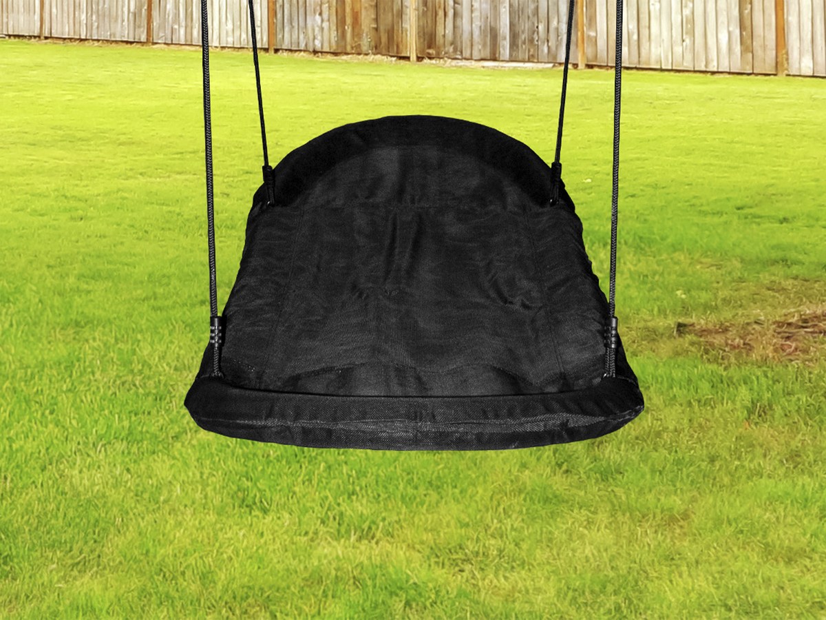 Spielturm Beach Tower Roxy Nest Swing grau/weiß mit Rutsche blau