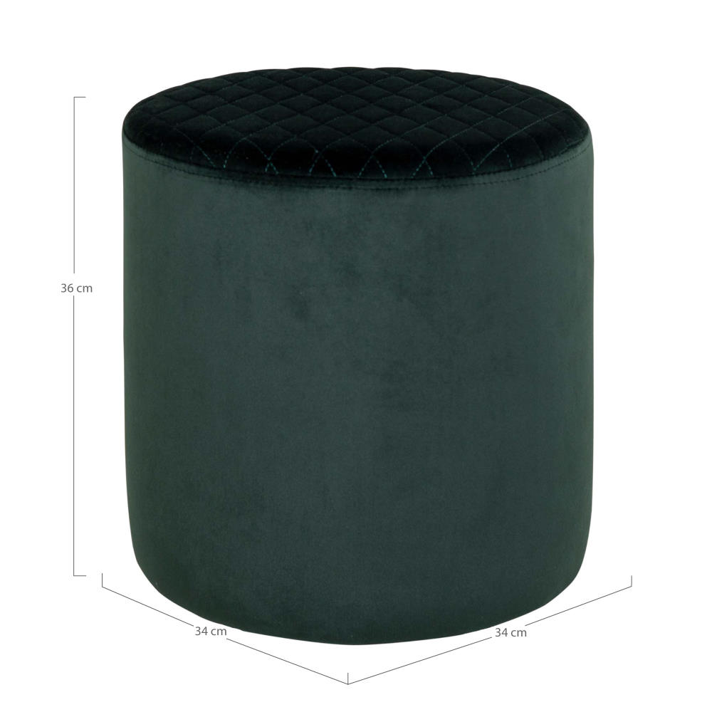 Pouf Samt-Hocker - Ejby, versch. Farben