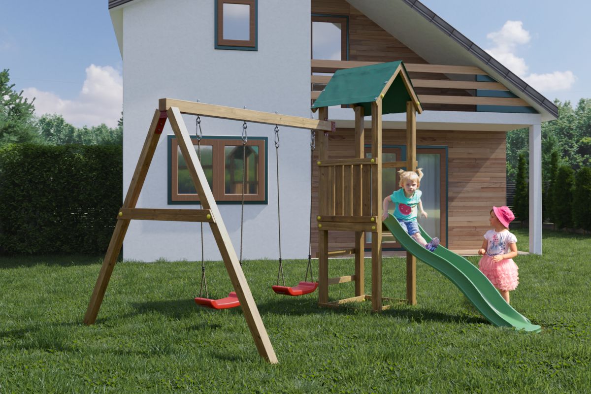 Fungoo Mini-Spielplatz LUCAS, kdi grün