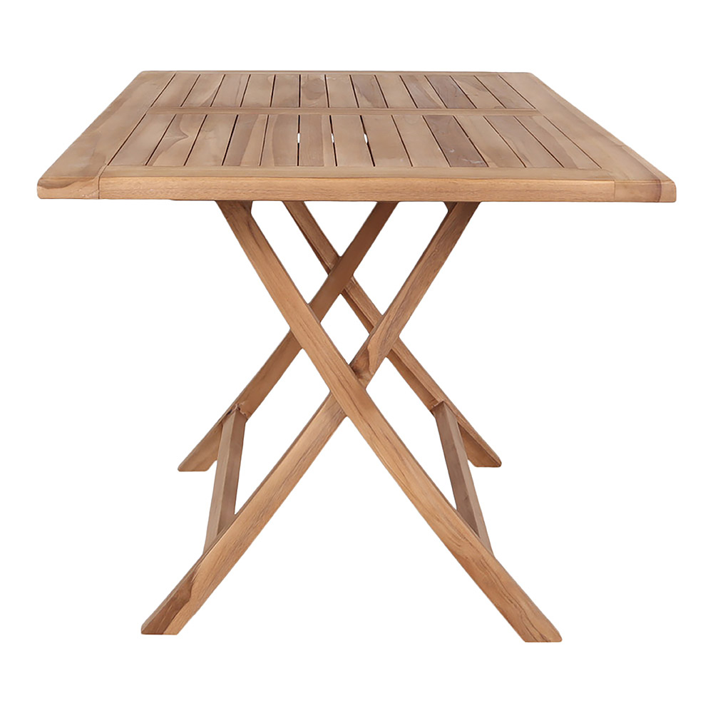 Oviedo Eckiger Esstisch 120x80x75 cm, Teak