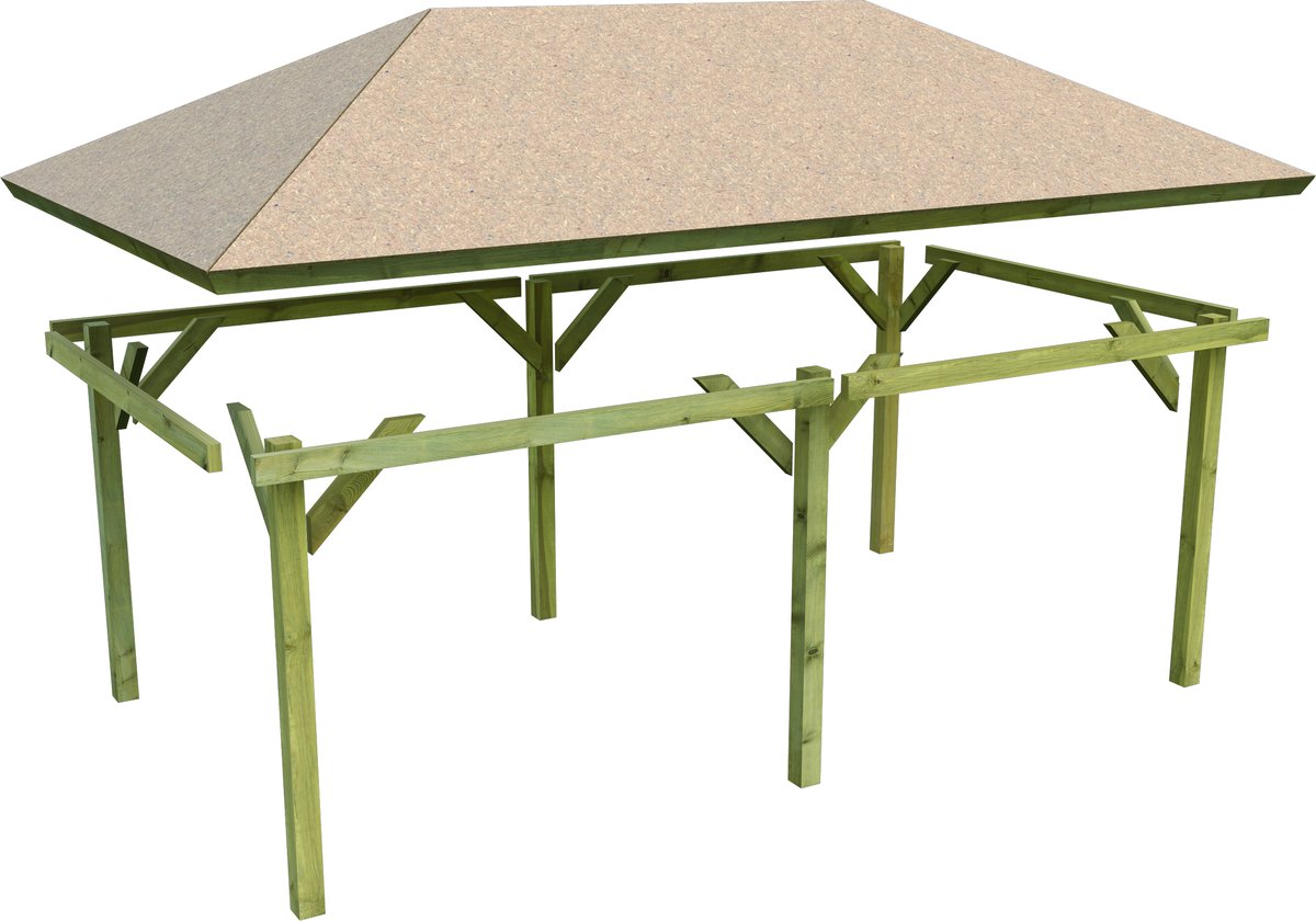 Pavillon-Carport Kirn 2 - 265x518 cm CLASSIC kdi von Karibu