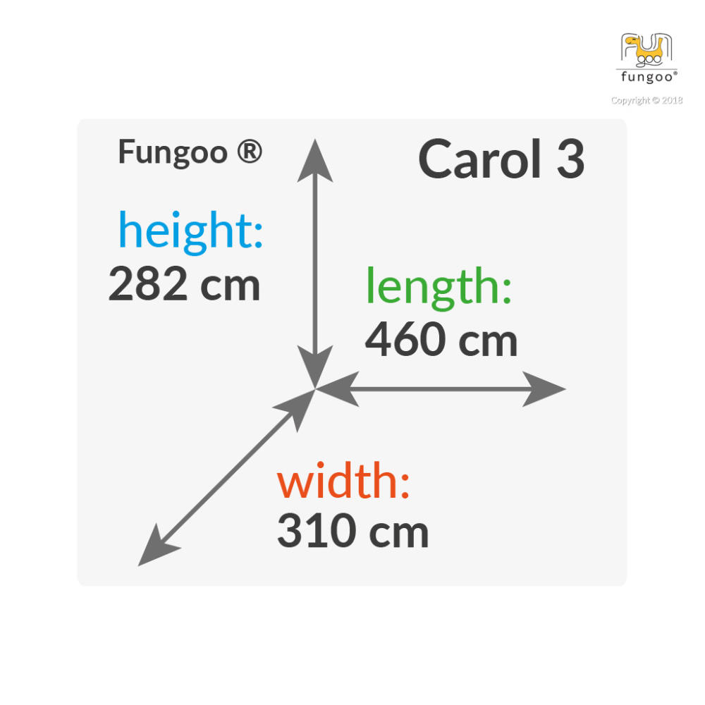 Fungoo Spielturm CAROL 3, kdi grün