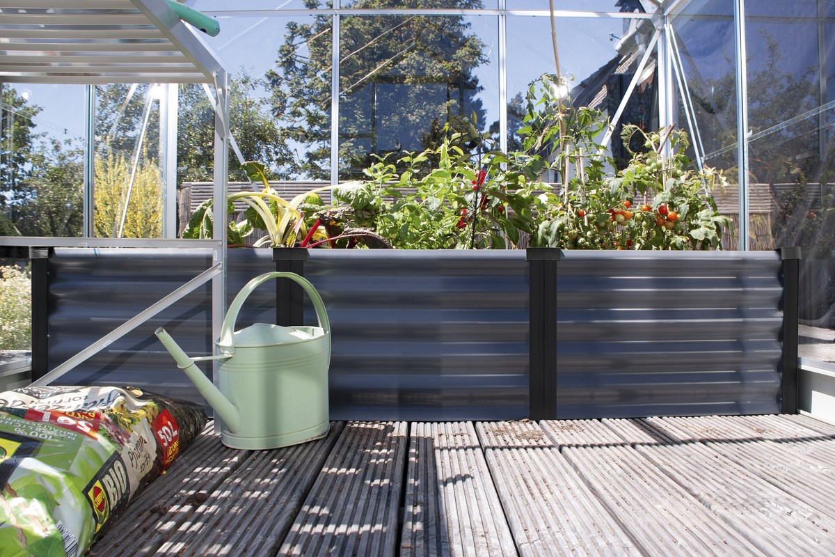 Vitavia Hochbeet Linus In&Out 401 S, Zincalume granit/schwarz