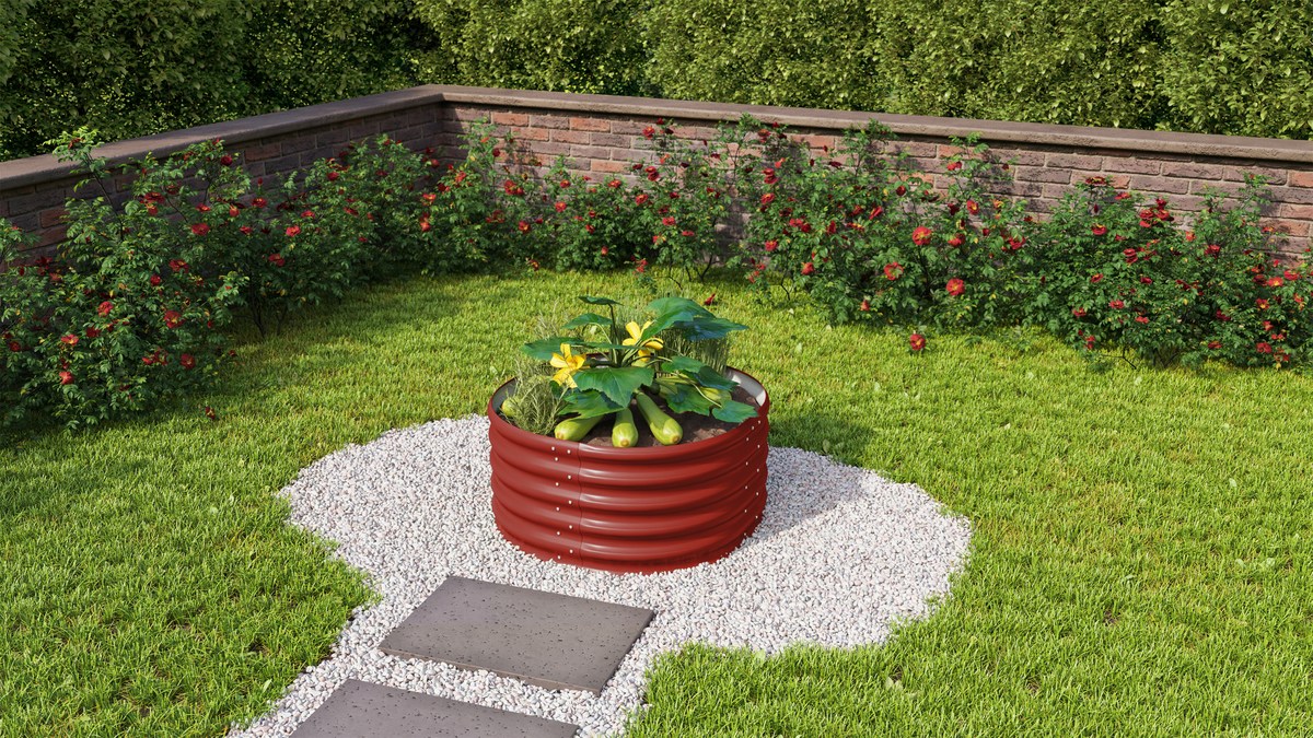 Vitavia Hochbeet Vita RUND 401 rubin