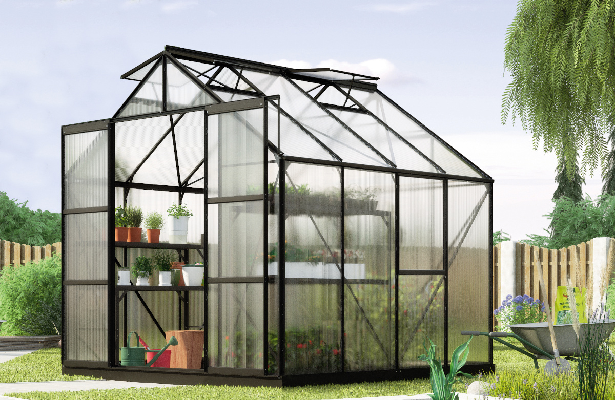 Vitavia Gewächshaus Jupiter 6700 HKP 4mm, schwarz