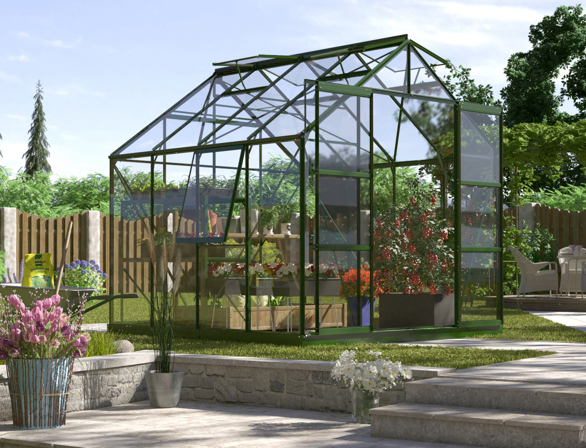 Vitavia Gewächshaus Jupiter 6700 ESG 3mm, smaragd