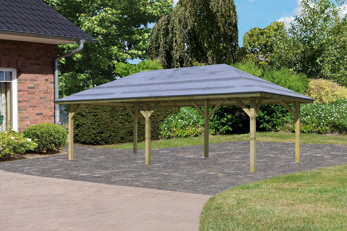 Pavillon-Carport Kirn 2 - 265x518 cm CLASSIC kdi von Karibu