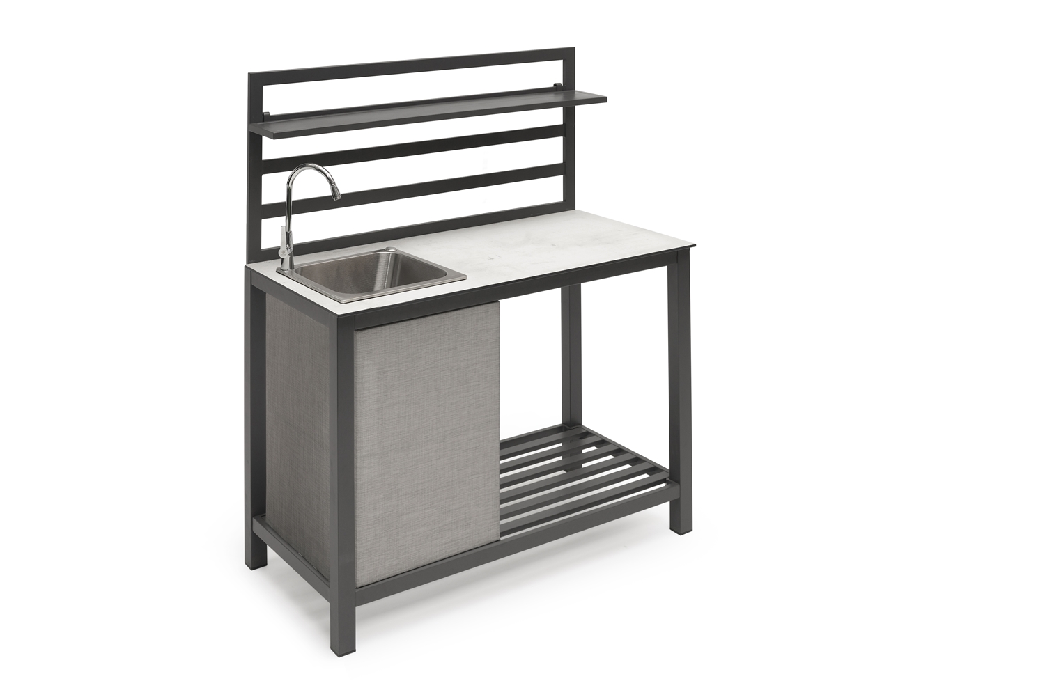 Åminne Outdoor-Küche, Küchenmodul 120x141x60 cm, Aluminium