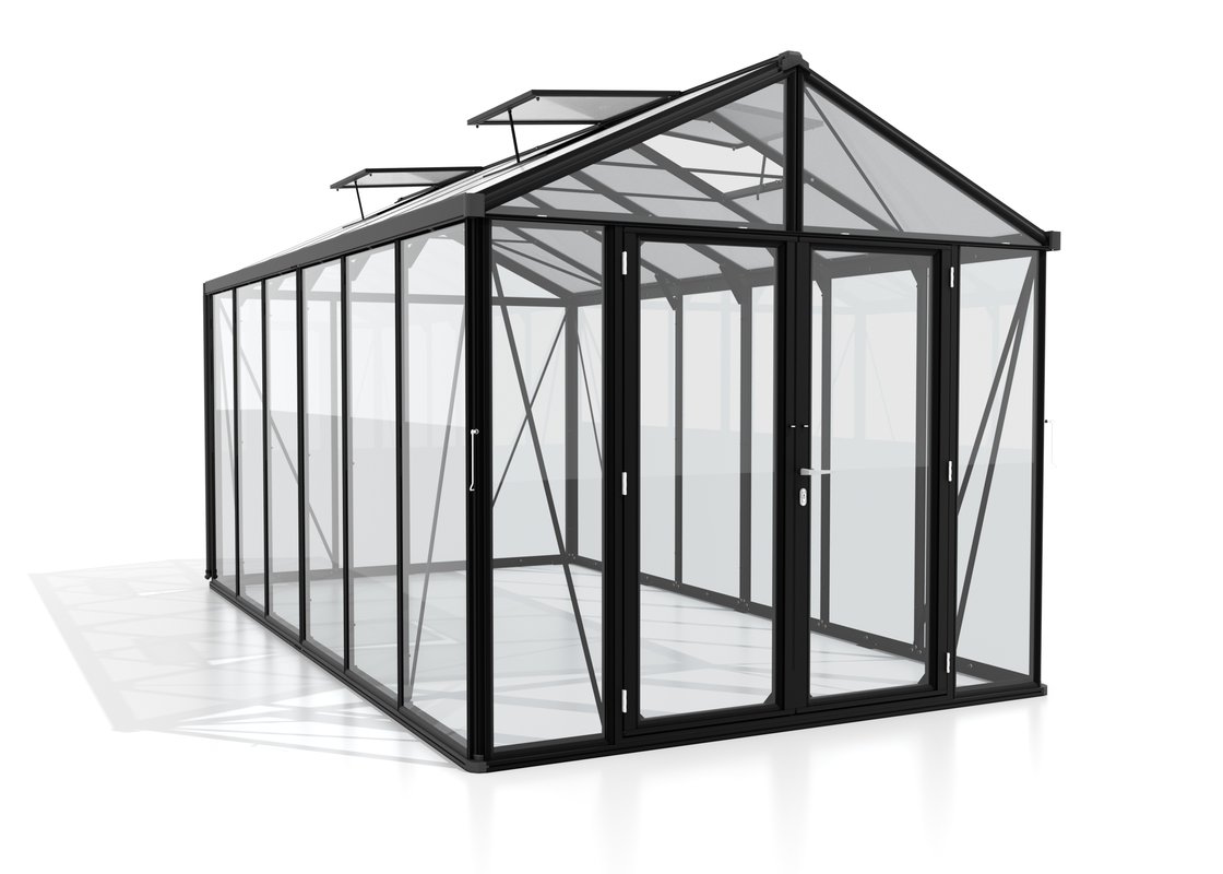 Vitavia Gewächshaus Zeus Comfort 11900 ESG/HKP, schwarz