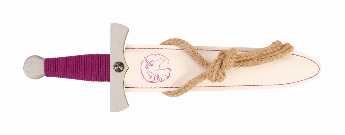 Spielzeugdolch Arabella mit Kunstlederscheide, 35 cm