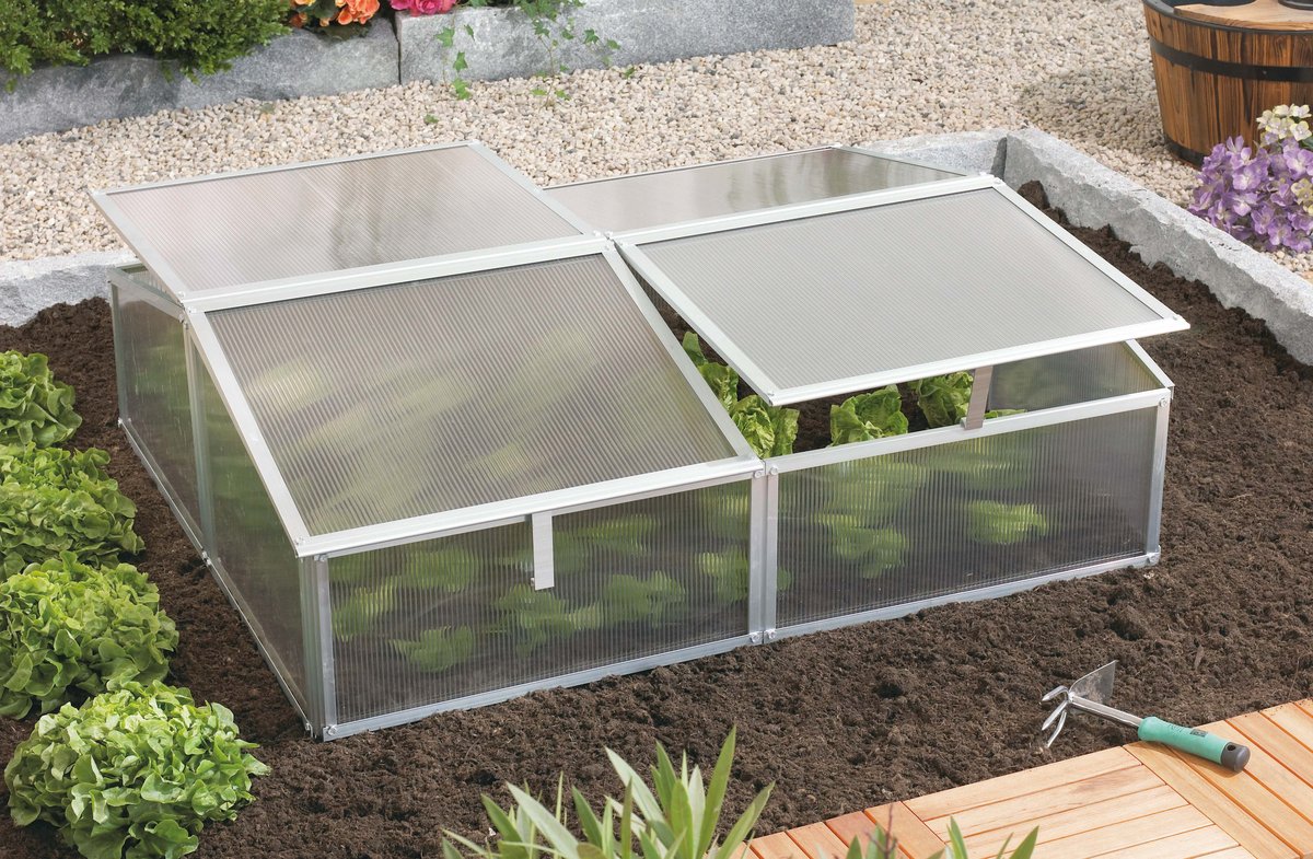 Vitavia Frühbeet Gaia 2X mit 4 Dachfenstern